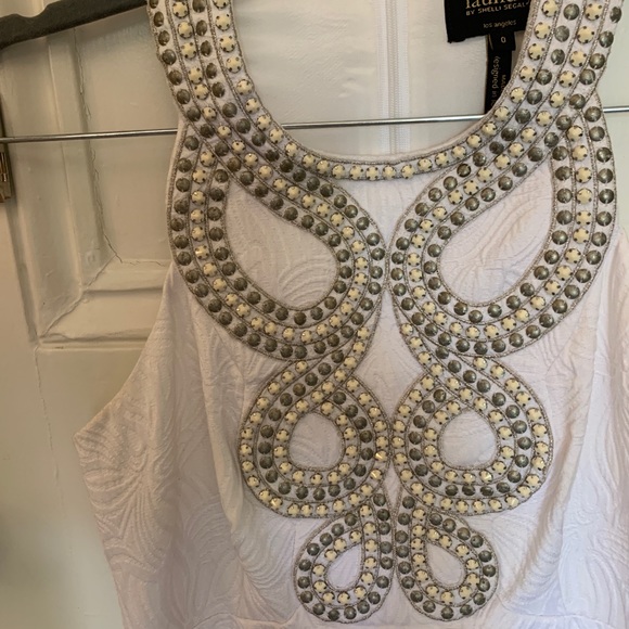 Laundry White Quilted Graduation Dress Size 0 - Picture 2 of 8